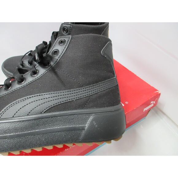 Puma Kaia Mid Womens Size 8.5 Black Platform Sneakers Shoes 384108-01 - Picture 2 of 16